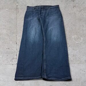 Mens vintage Levi 559 Dark wash Y2K Grunge Baggy Denim jeans size 36x32